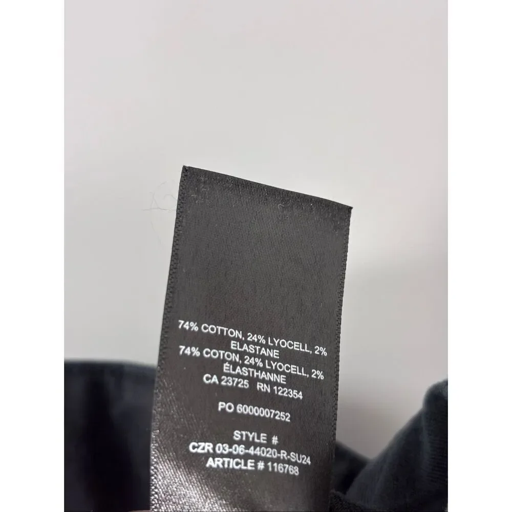 Aritzia TNA High Rise wide leg Cargo Pants Black Pockets